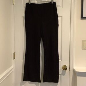 NWT HALARA  Black Wide Leg Stretch Pull On Pants L